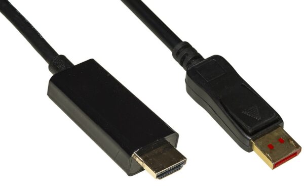 CAVO DP-HDMI M/M 2MT DISPLAYPORT 1.4-HDMI 2.0 4KX2K 60HZ 18GBPS HDR
