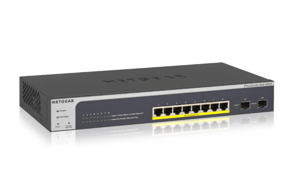 SWITCH 8P POE+ 10/100/1000 2SLOT GIGABIT SFP 75W PROSAFE SMART