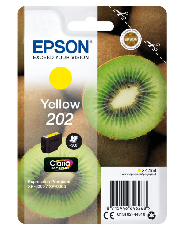 INK EPSON T02F4 GIALLO PER EXPRESSION PREMIUM XP 6000/6005