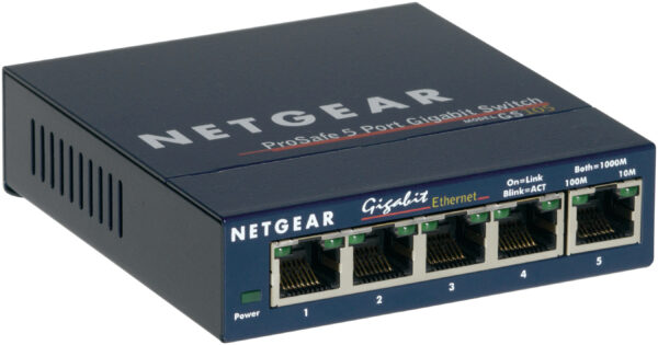 SWITCH 5P GIGABIT ALIMENTATORE ESTE RNO CASE PLASTICA
