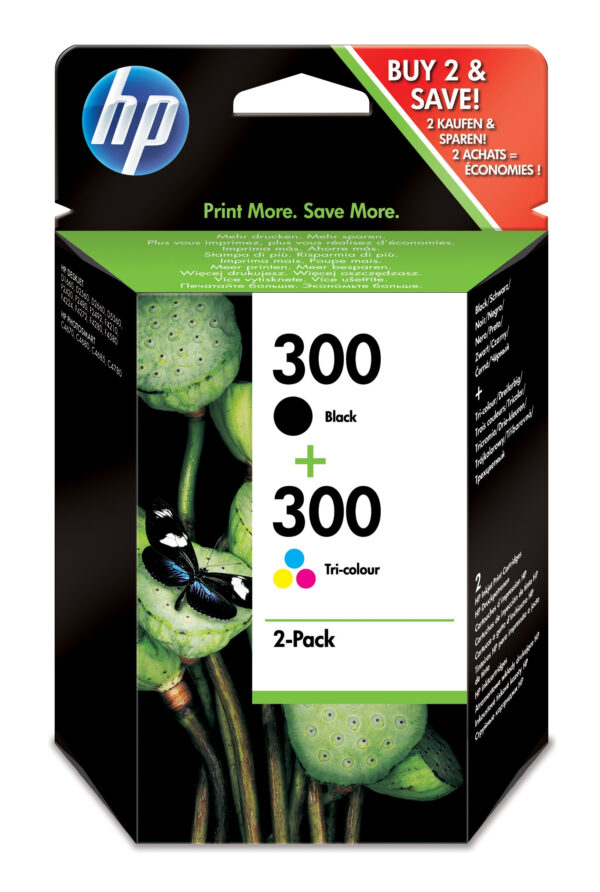 INK HP CN637EE HP300 NERO/TRICOMIA PACCO MISTO