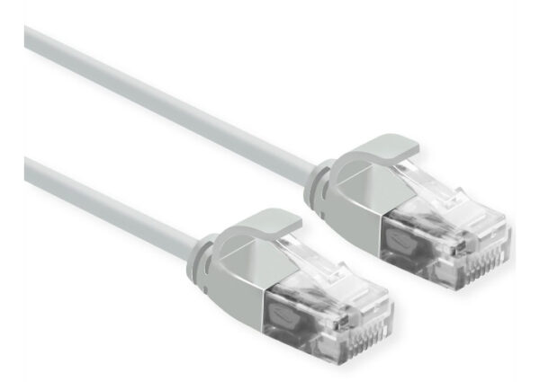 CAVO RETE UTP CAT.6A 1MT SLIM GREY NO SCHERMATO PER DATA CENTER