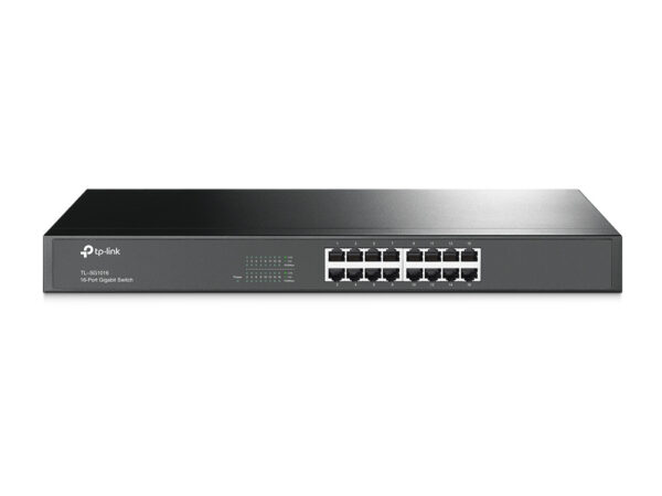SWITCH 16P GIGABIT RACK MOUNTABLE S TEEL CASE TPLINK