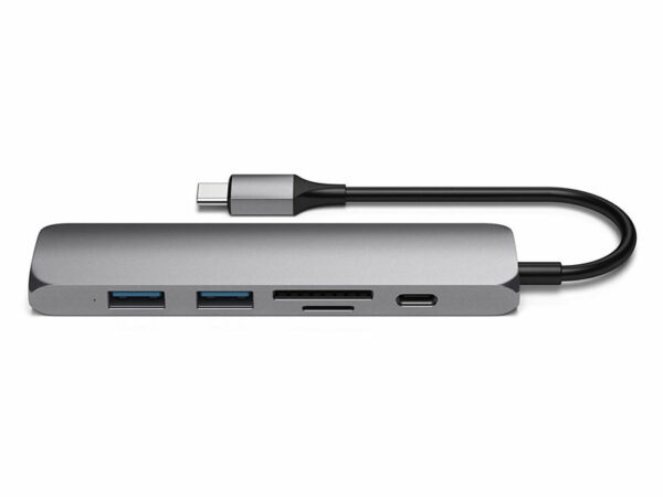 ADATTATORE TYPE C MULTIPORT SPACEGR HDMI-2USB-USBC 4K SATECHI V2 MICRO