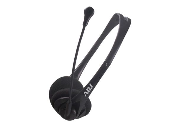 CUFFIA C/MICROFONO USB BK AGILE ADJ