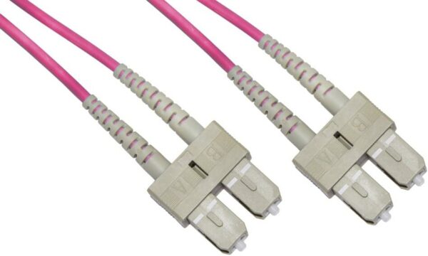 CAVO FIBRA OTTICA 3 MT SC/SC MULTIMODALE DUPLEX 50/125 OM4