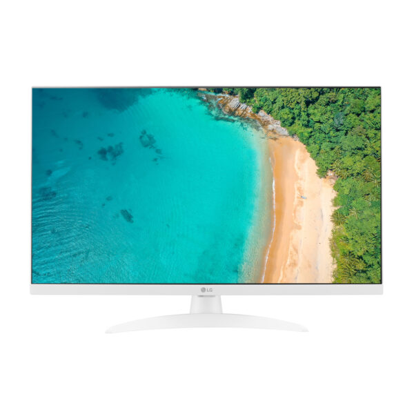 TV MONITOR 27 LG HD SMART WHITE ET HDMI DVBT2 DVBS2 PIEDE CENTRALE
