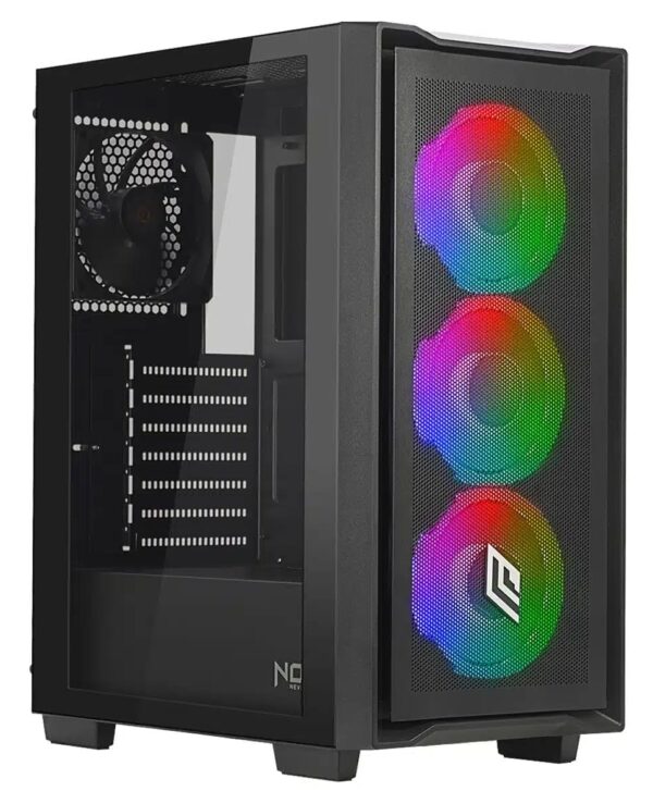 CASE MID-TOWER NO PSU SMASH S102 1U3 2U2 3*FANARGB VETRO BK