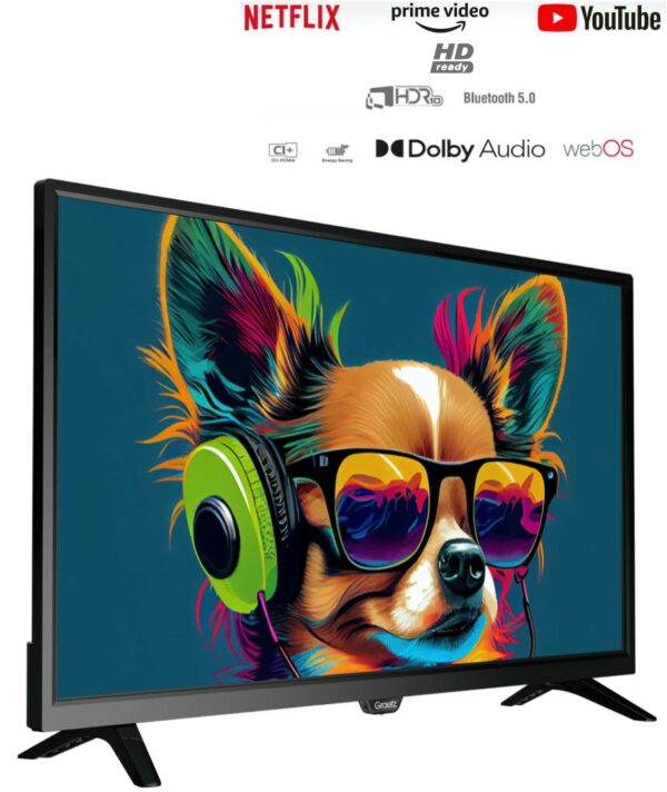 TV 32 GRAETZ HD SMART WEBOS22 HDMI VESA DVBT2  DVBTS2 BLUETOOTH
