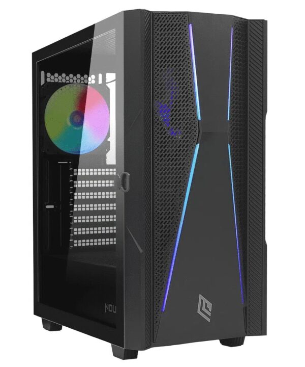 CASE MID-TOWER NO PSU DIAMOND C101 1U3 1U2 1*FANARGB VETRO BK