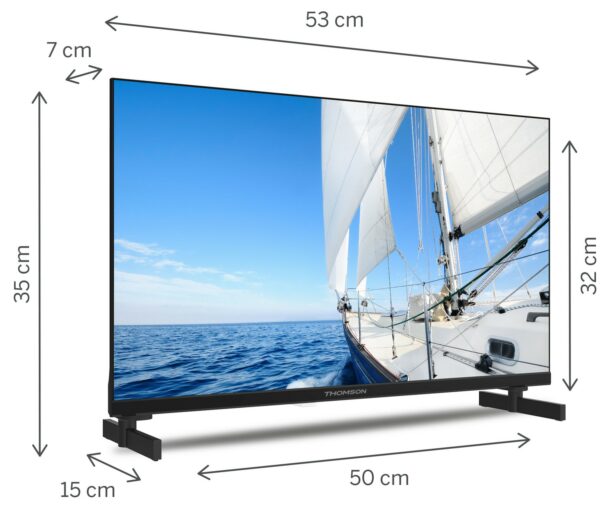 TV 24 THOMSON HD FRAMELESS SMART T2/C2S2 GOOGLE TV 12V CAMPER