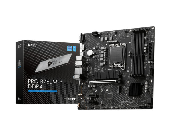 MB MSI PRO B760M-P DDR4 S1700 4D4 2M.2 4S3 U3.2 GBL H/D/V MATX
