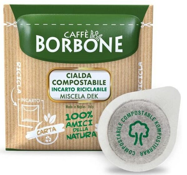 BORBONE BOX CIALDE 44MM MISCELA DEK 50PZ