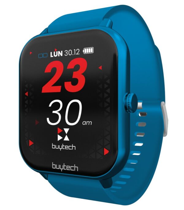 SMARTWATCH BUYTECH 1,83COLOR WATER PROOF BLU SILICON