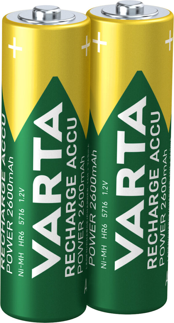 BATTERIA STILO AA RICARICABILE 2600MAH CONF.BLISTER 2PZ VARTA