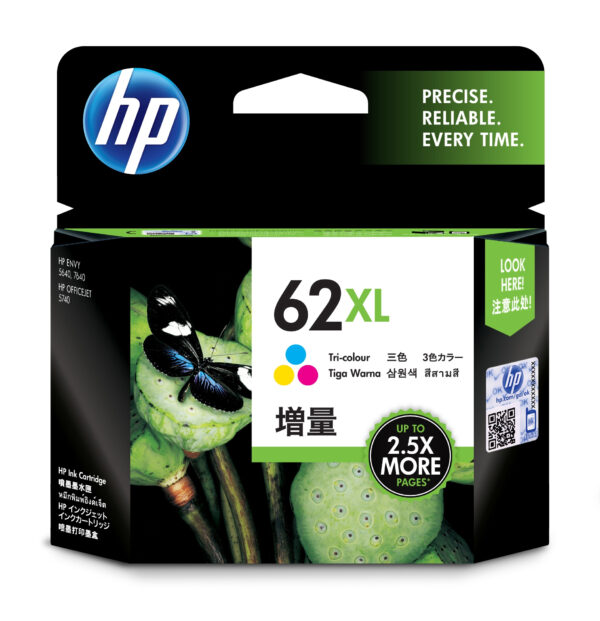 INK HP 62XL C2P07AE CMY ALTA CAPACITA