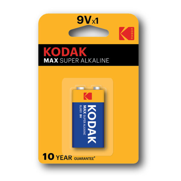 BATTERIA 6LR61 9V KODAK MAX ALCALINE