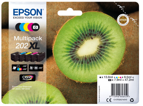 INK EPSON T02G7 MULTIPACK NERO+CLR PER EXPRESSION PREMIUM XP 6000/6005