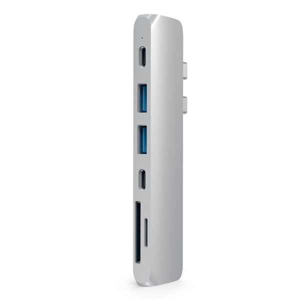 HUB DOCK TYPE C TO HDMI 4K SILVER MULTIPORT 2USB-USBC-SD MB13/15 SATE