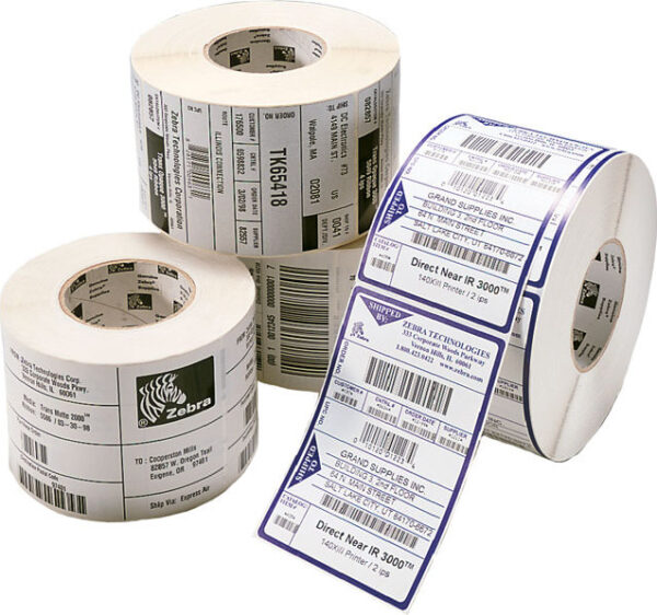 ETICHETTE ZEBRA Z SELECT 102X102 SINGOLO ROTOLO DA 700 ETICHETTE
