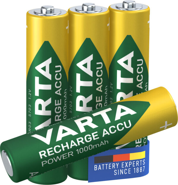 BATTERIA MINISTILO AAA RICARICABILE 1000MAH CONF.BLISTER 4PZ VART