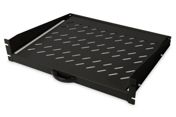 ARMADIO RACK RIPIANO 367MM 19 NERO ESTRAIBILE 2U MONTANTI FRONTALI DGT