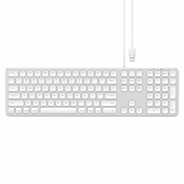 TASTIERA USB ESTESA SILVER USA ALLUMINIUM LAYOUT USA X APPLE