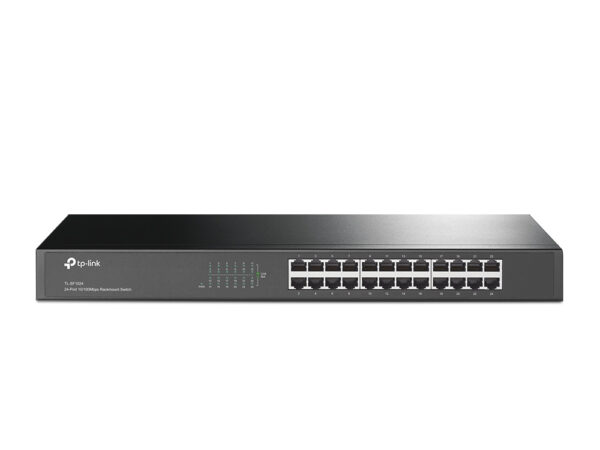 SWITCH 24P 10/100MBPS TP-LINK 19INC H RACK-MOUNT STEEL CASE