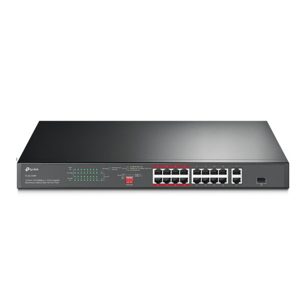 SWITCH 16P RJ45 10/100 POE+ 2P RJ45 GIGABIT 1P GIGABIT SFP COMBO