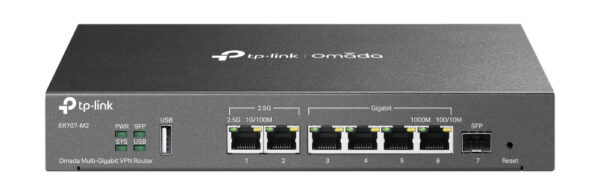 ROUTER VPN OMADA MULTI-GIGABIT 1P 2.5G RJ45 WAN 1P 2.5 RJ45 WAN/LAN