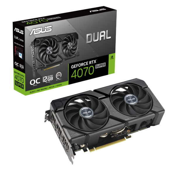 VGA ASUS DUAL-RTX4070S-O12G-EVO NVIDIA PCIE 4.0 12GDDR6X HDMI