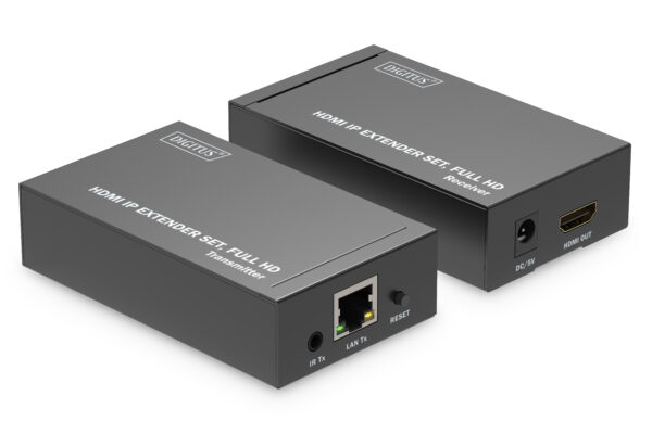EXTENDER HDMI TRAMITE CAVO RETE CAT 5/6 FINO 120MT INFRAROSSO TX+RX