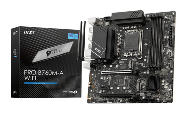 MB MSI PRO B760M-A WIFI DDR5 S1700 4D5 2M.2 4S3 U3.2 GBL H/D MATX